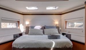 Cabine bateau tissu sur mesure