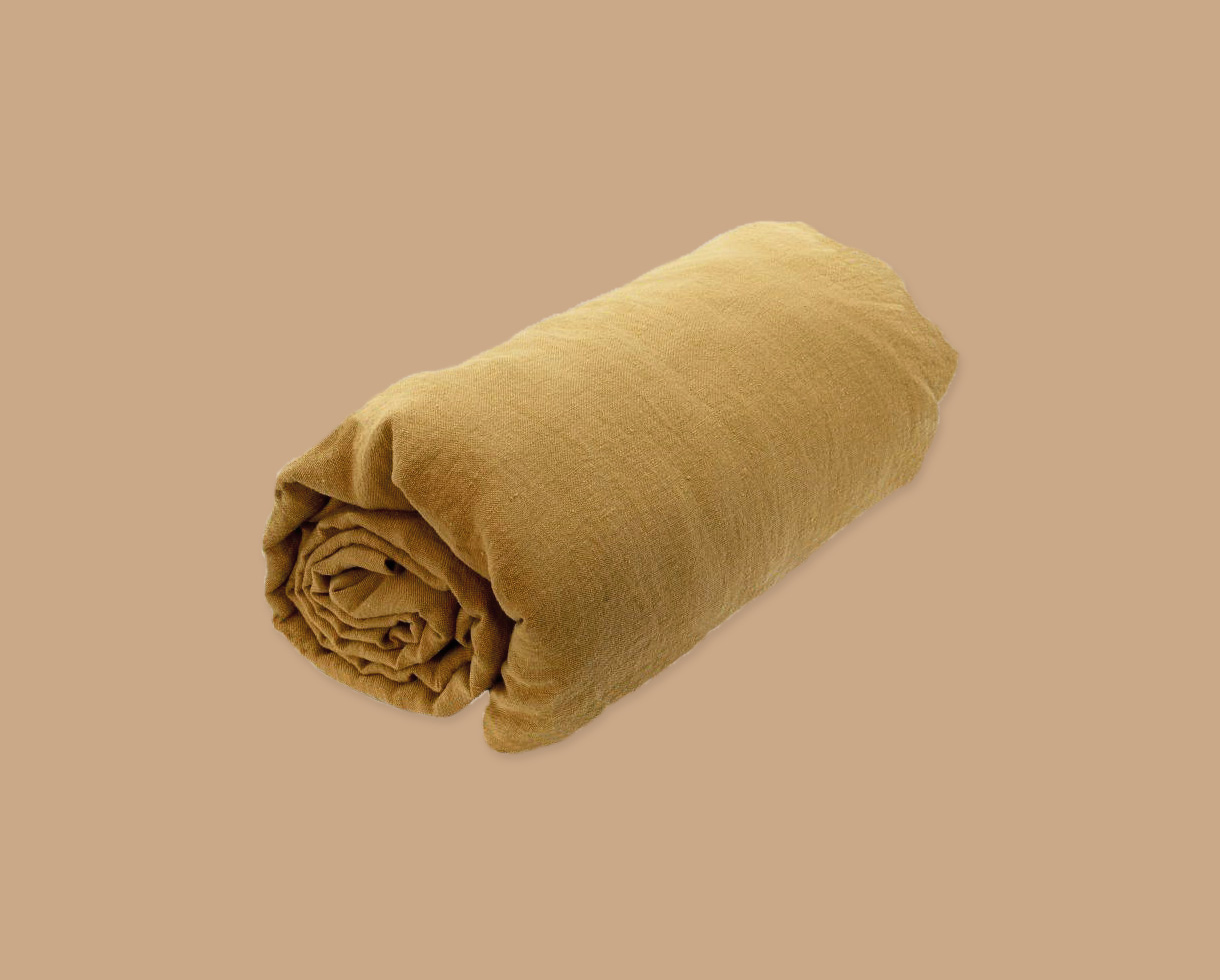 Drap housse chanvre pur - Couleur Chanvre