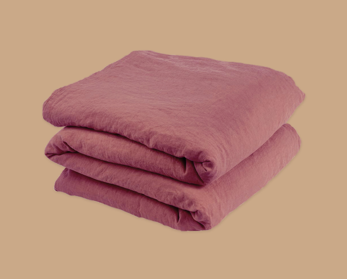 Housse de couette en lin 100% - Couleur Chanvre
