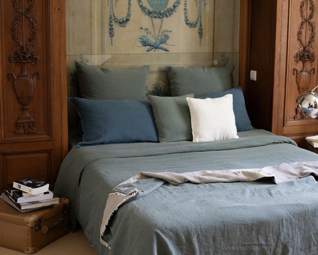 Plaid Chanvre Laine Jade - Couleur Chanvre