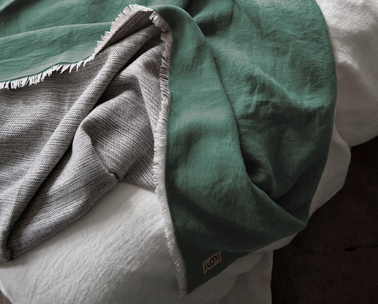 Blankets Emerald Green - Couleur Chanvre
