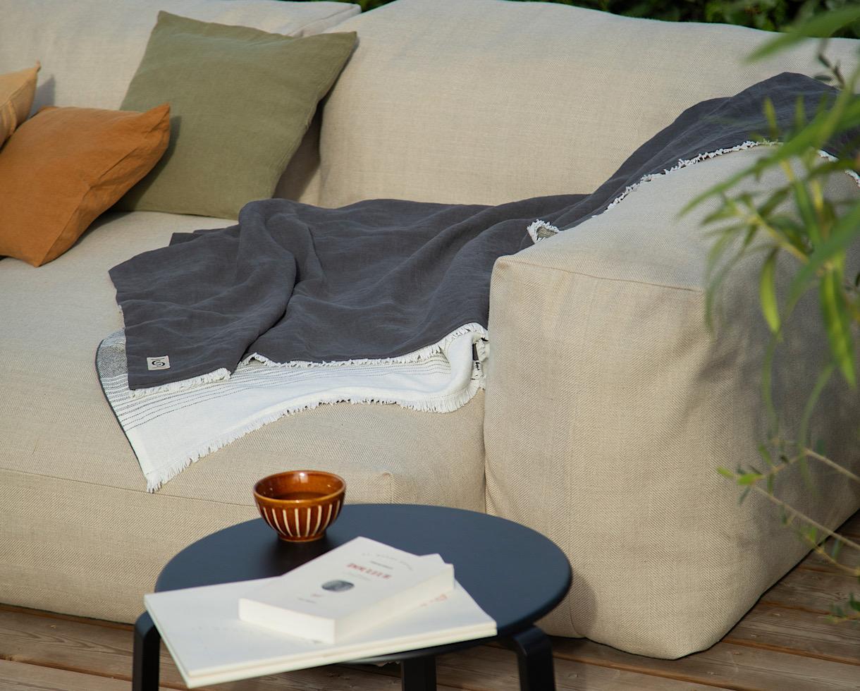 Blankets Anthracite - Couleur Chanvre