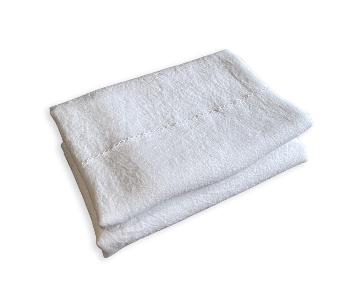 Mantel de encaje de lino Blanco de cal - Couleur Chanvre
