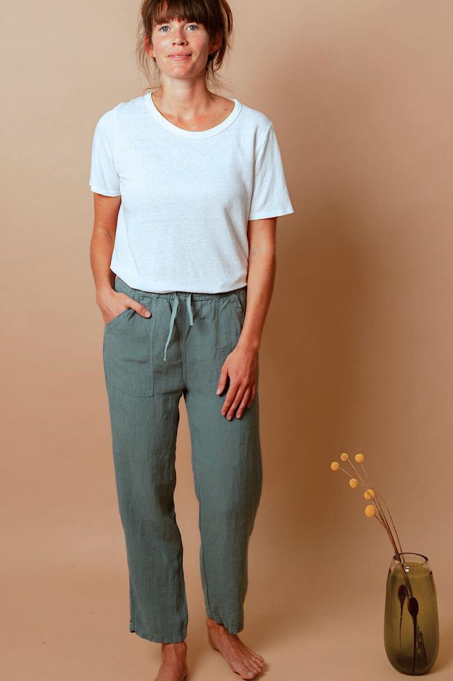 Pantalon Femme en chanvre Jade - Couleur Chanvre