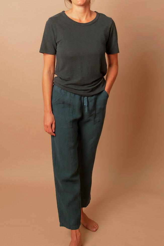 Women's hemp pants Japan Blue - Couleur Chanvre