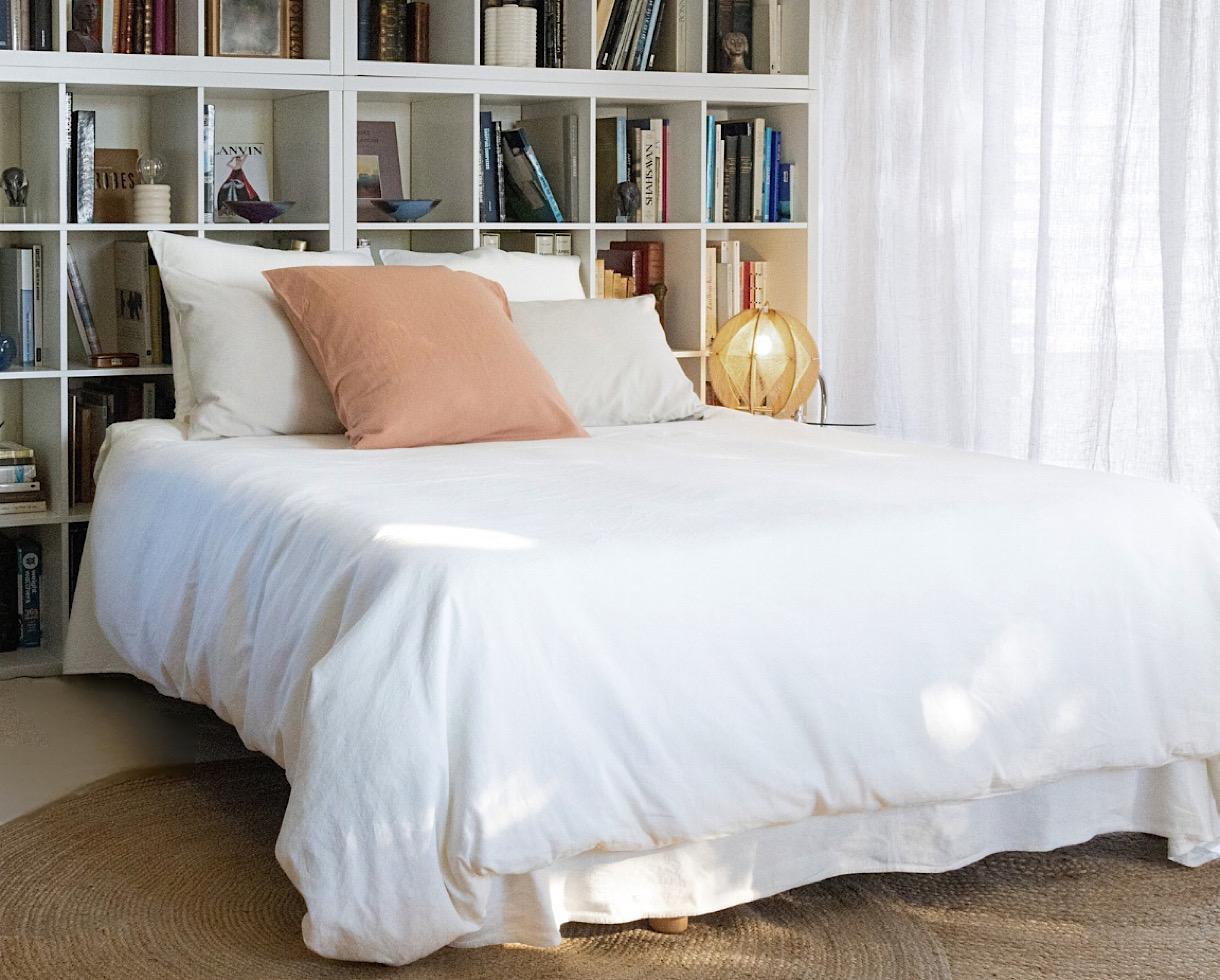 Housse de couette Lin Blanc de chaux - Couleur Chanvre
