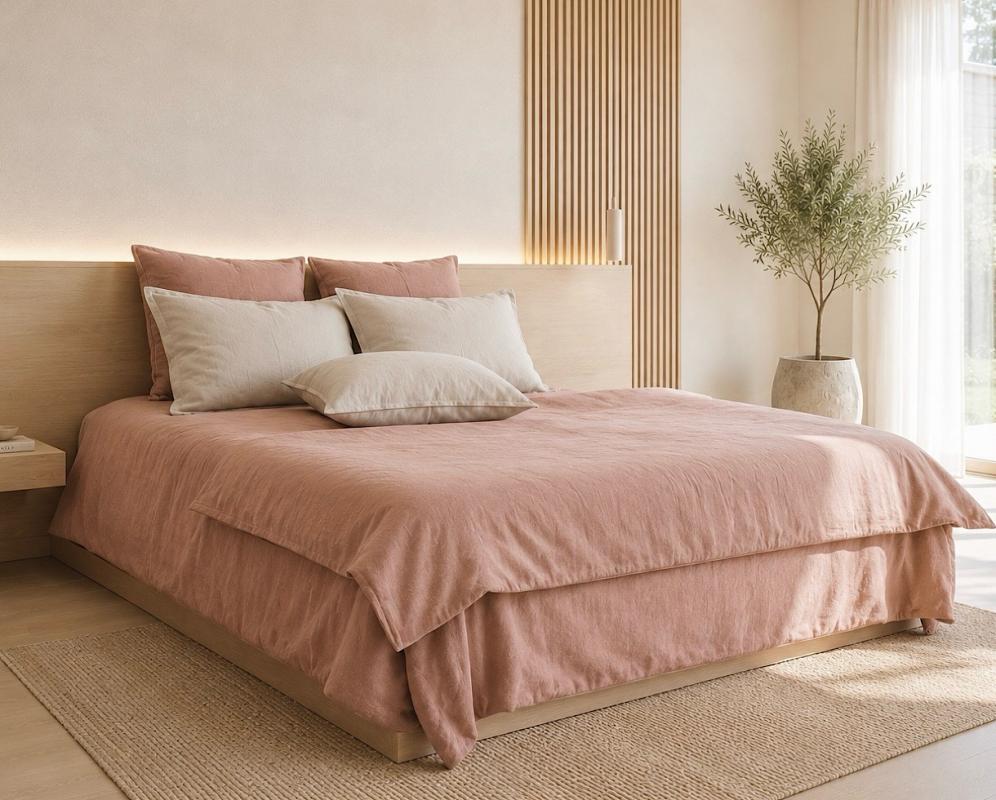 Linen Duvet Cover - Couleur Chanvre
