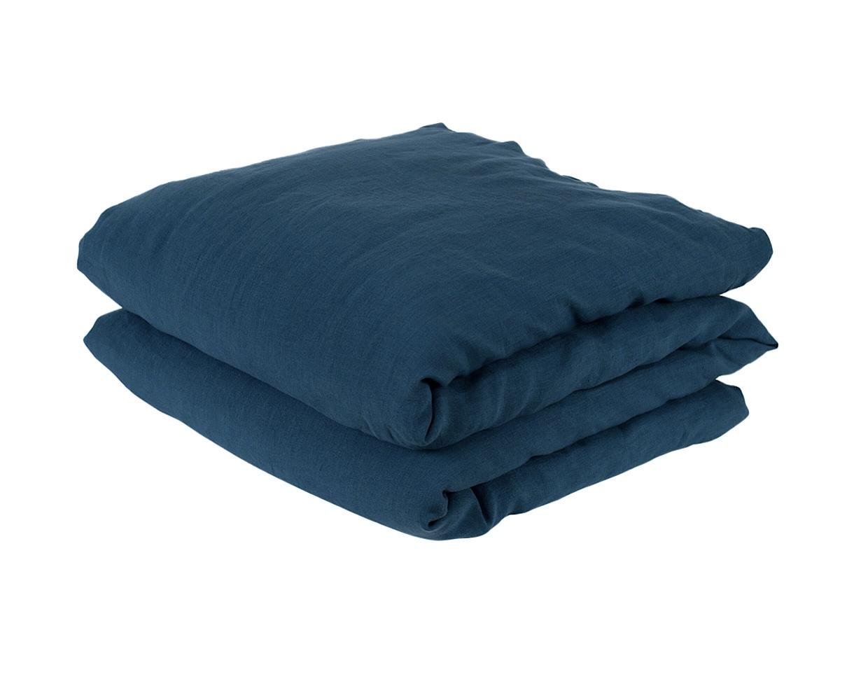 Housse de couette Lin Bleu du Japon - Couleur Chanvre