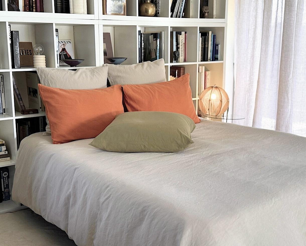 Housse de couette Lin Gris Perle - Couleur Chanvre