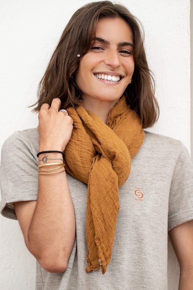 Women's Ondarea T-shirt Naturel - Couleur Chanvre