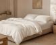 Linen Fitted Sheet White Limestone - Couleur Chanvre