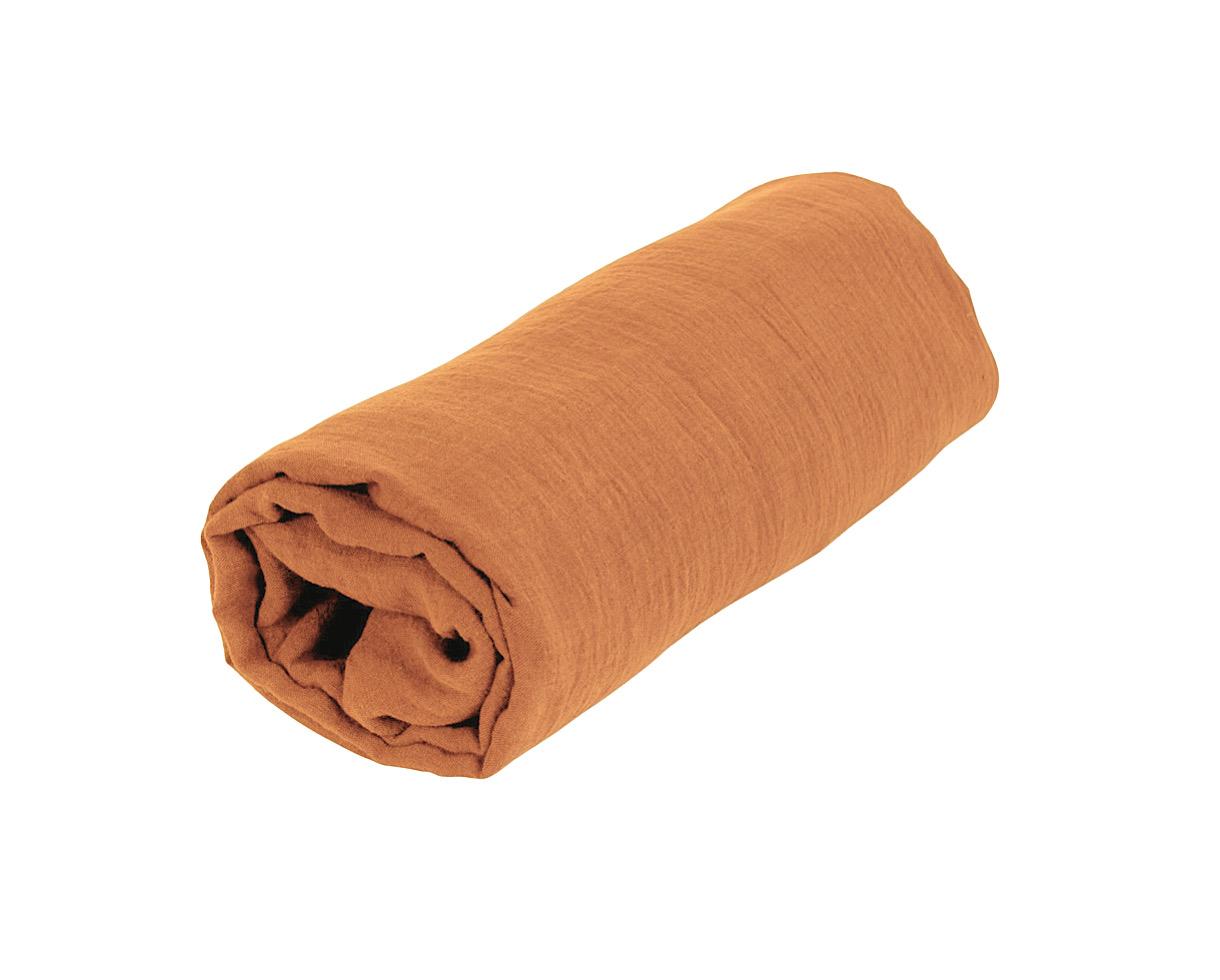 Drap housse Lin Terre d'Egypte - Couleur Chanvre