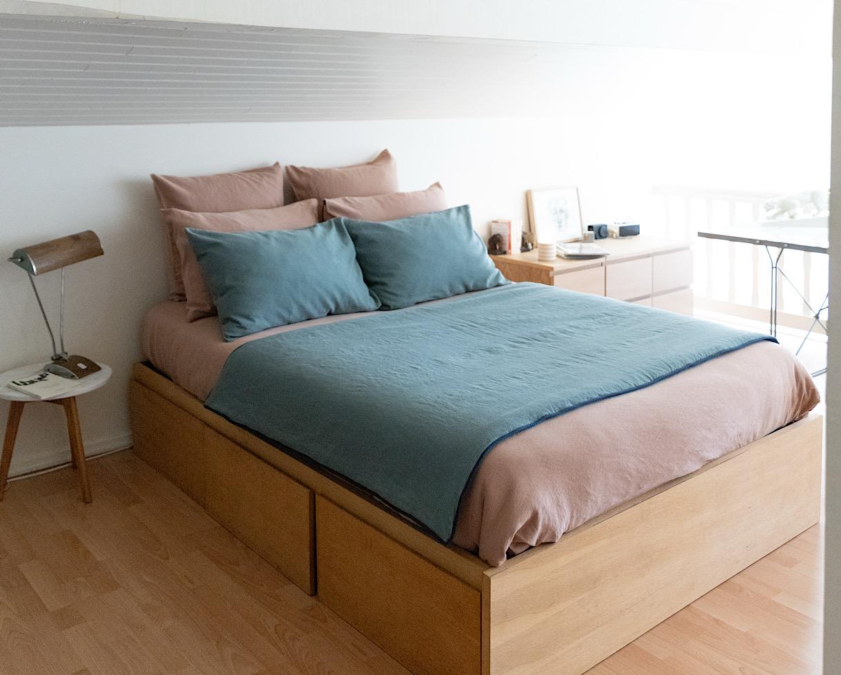 Linen Pillowcase Jade - Couleur Chanvre