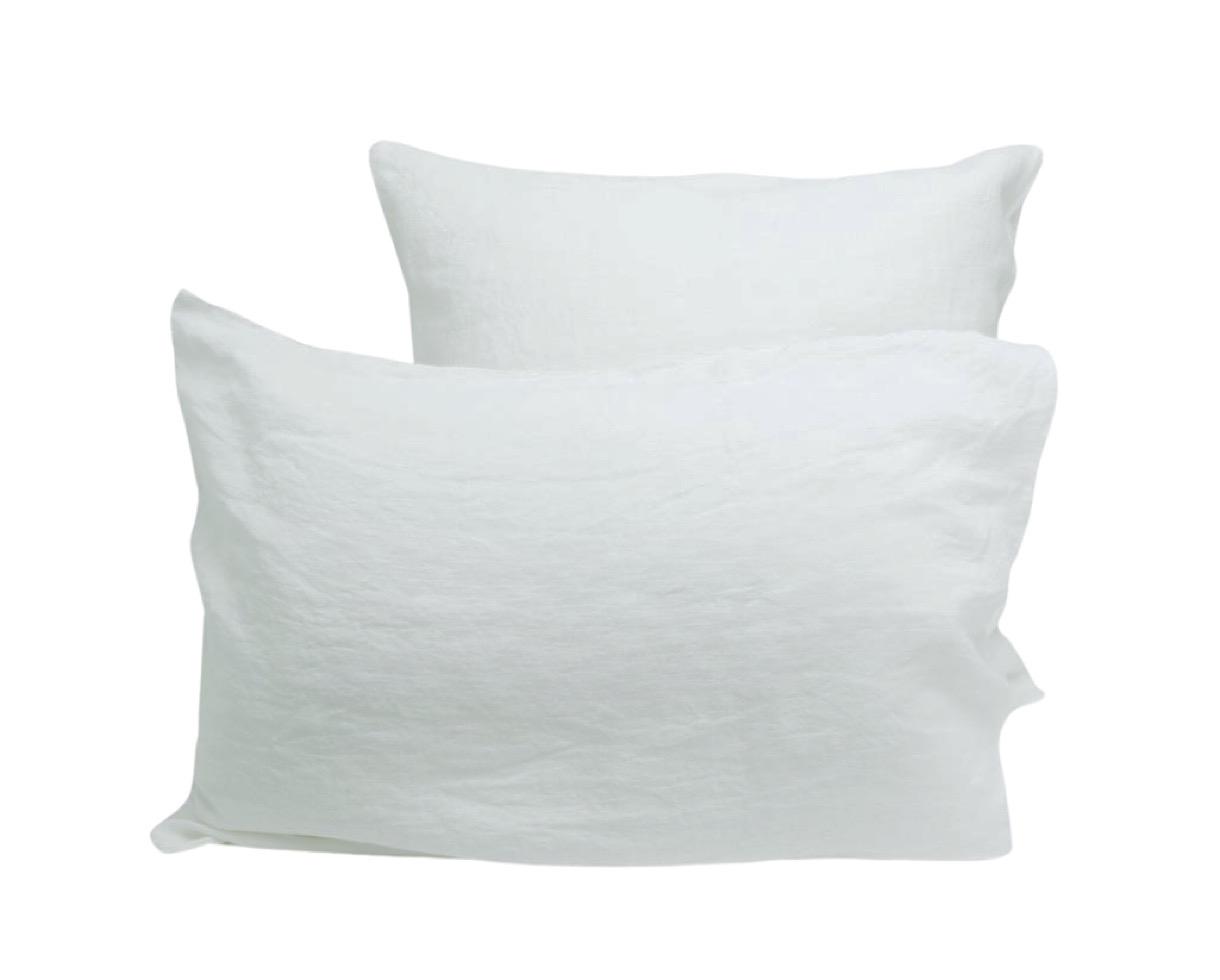Taie d'oreiller Linetxea Blanc de chaux - Couleur Chanvre