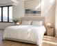 Drap plat Lin Blanc de chaux - Couleur Chanvre