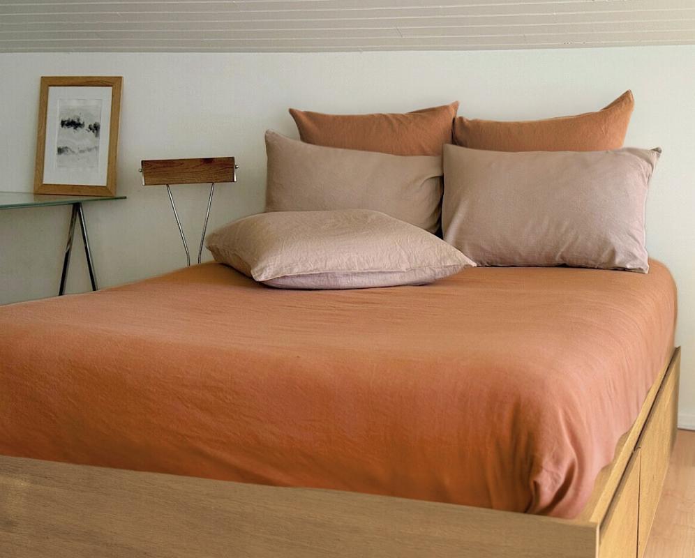 Linen Flat Sheet - Couleur Chanvre