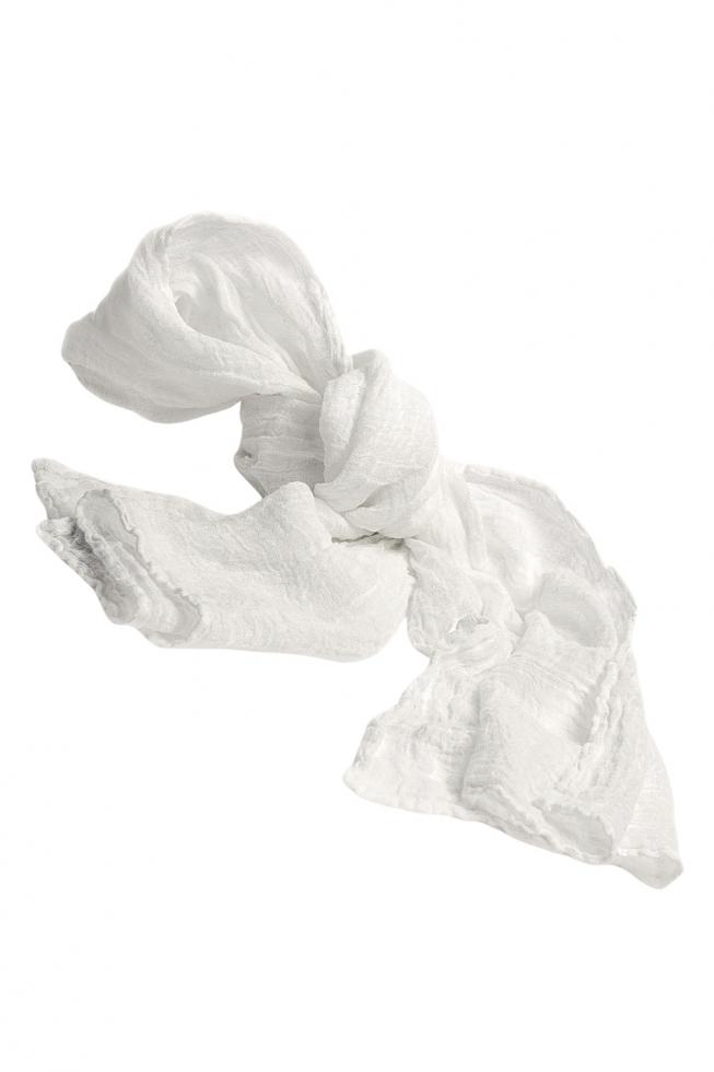 Hemp Scarf White Limestone - Couleur Chanvre