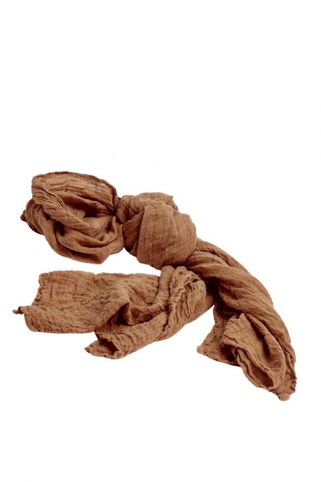 Chèche en Chanvre pur Camel - Couleur Chanvre