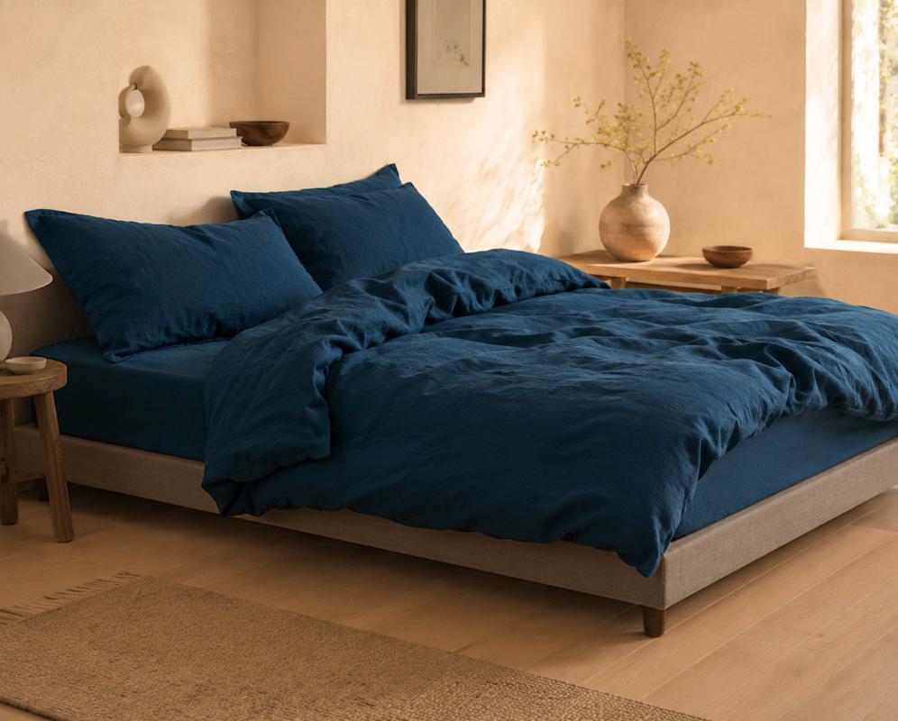 Pure hemp fitted sheet - Couleur Chanvre