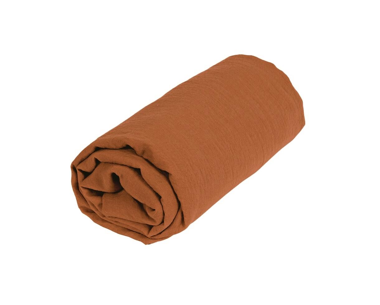 Drap housse chanvre pur Terre d'Egypte - Couleur Chanvre