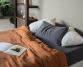Drap housse chanvre pur Anthracite - Couleur Chanvre