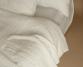 Drap plat chanvre pur Blanc de chaux - Couleur Chanvre