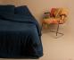 Drap plat chanvre pur Bleu du Japon - Couleur Chanvre