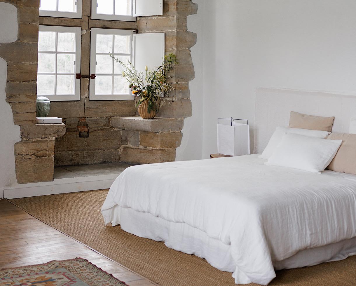 Housse de couette en chanvre Blanc de chaux - Couleur Chanvre