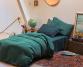 Housse de couette chanvre pur Vert Emeraude - Couleur Chanvre