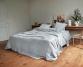 Housse de couette en chanvre Bleu Embruns - Couleur Chanvre
