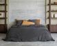 Housse de couette chanvre pur Anthracite - Couleur Chanvre