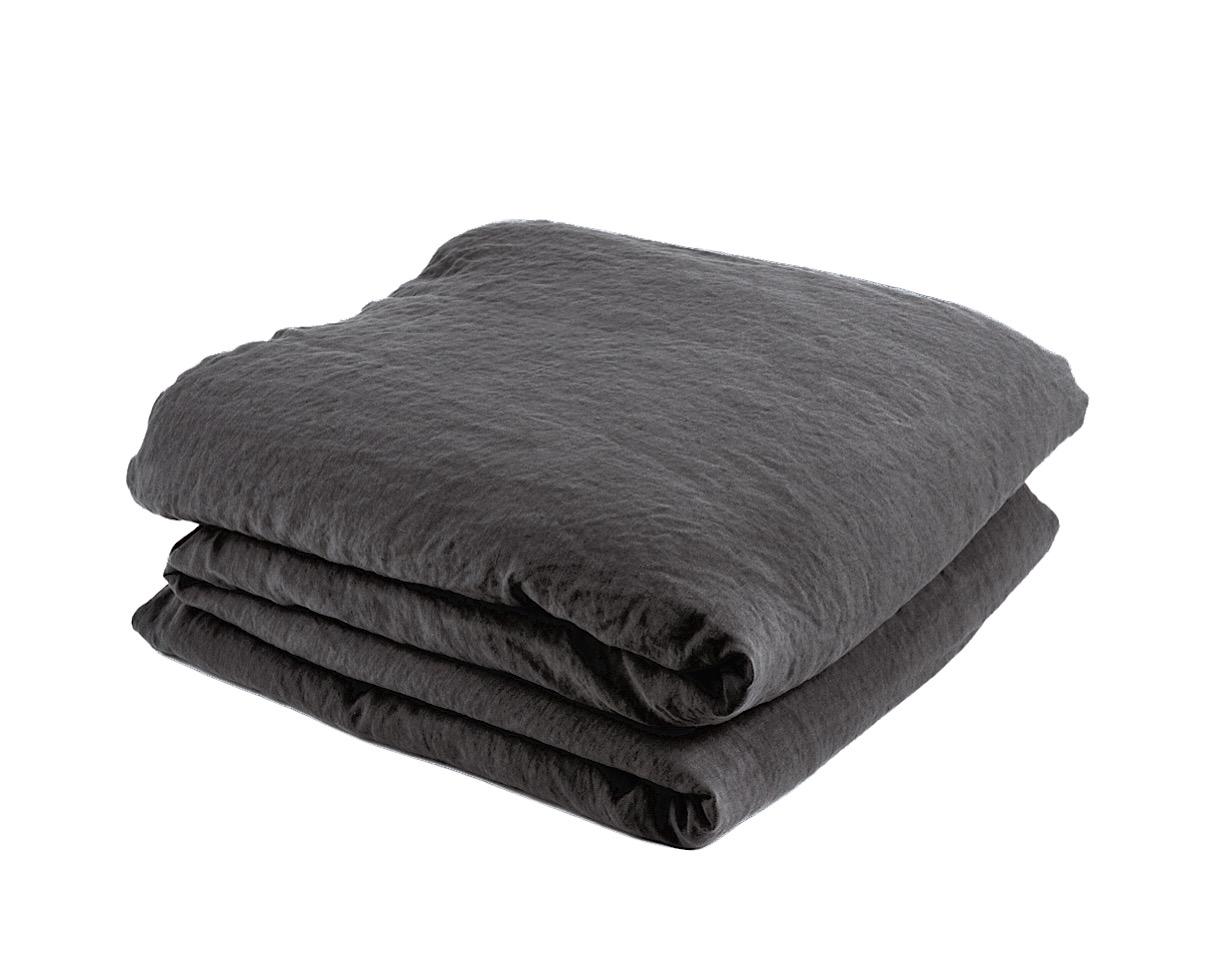 Housse de couette chanvre pur Anthracite - Couleur Chanvre