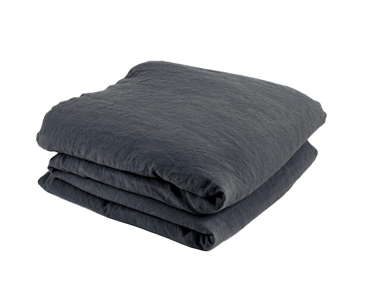 Housse de couette chanvre pur Anthracite - Couleur Chanvre