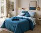 Pure hemp duvet cover Austral Blue - Couleur Chanvre