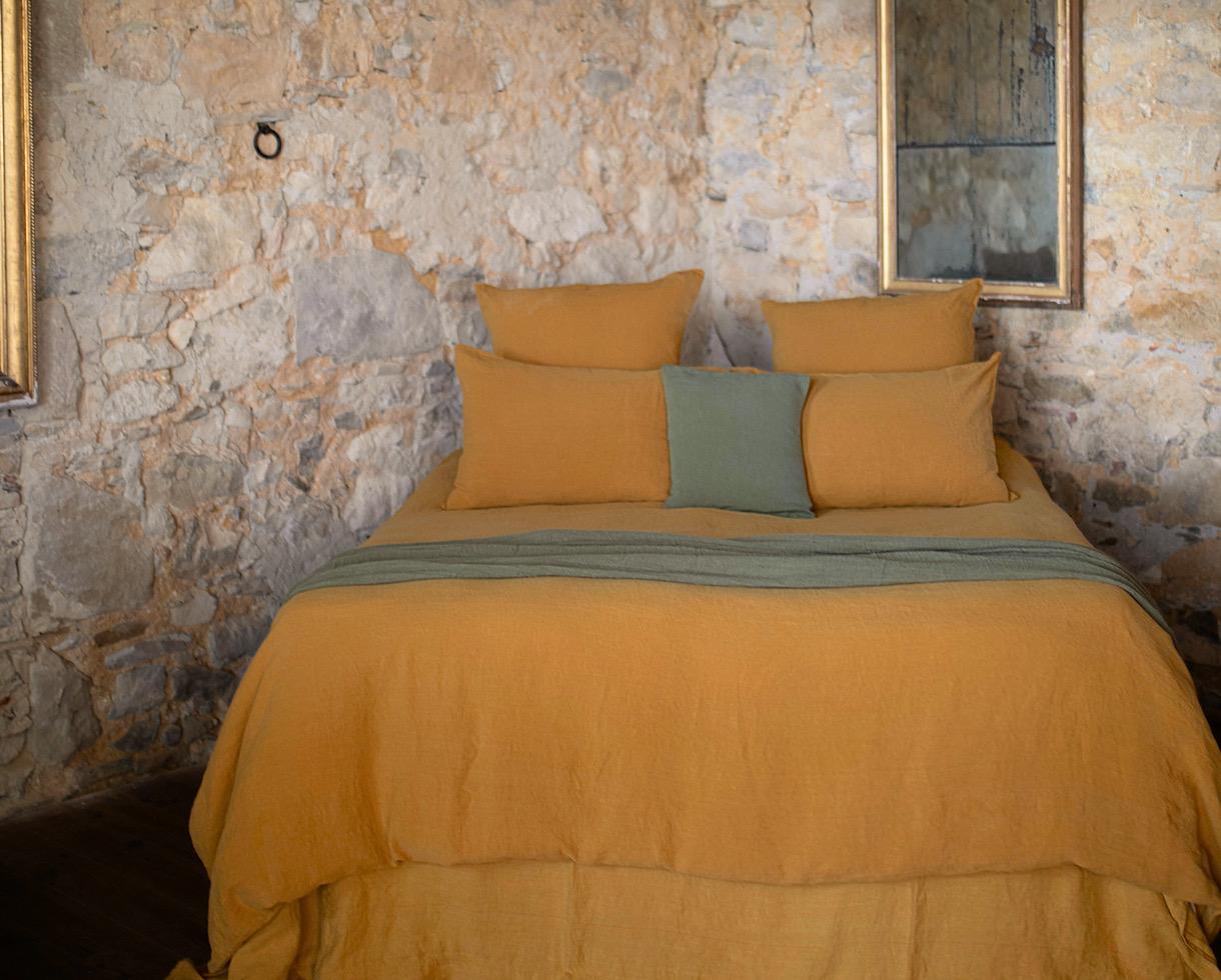 Housse de couette chanvre pur Ambre - Couleur Chanvre