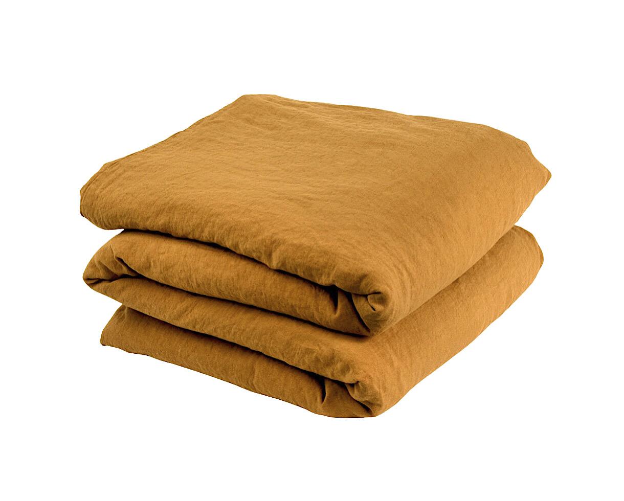 Housse de couette chanvre pur Ambre - Couleur Chanvre