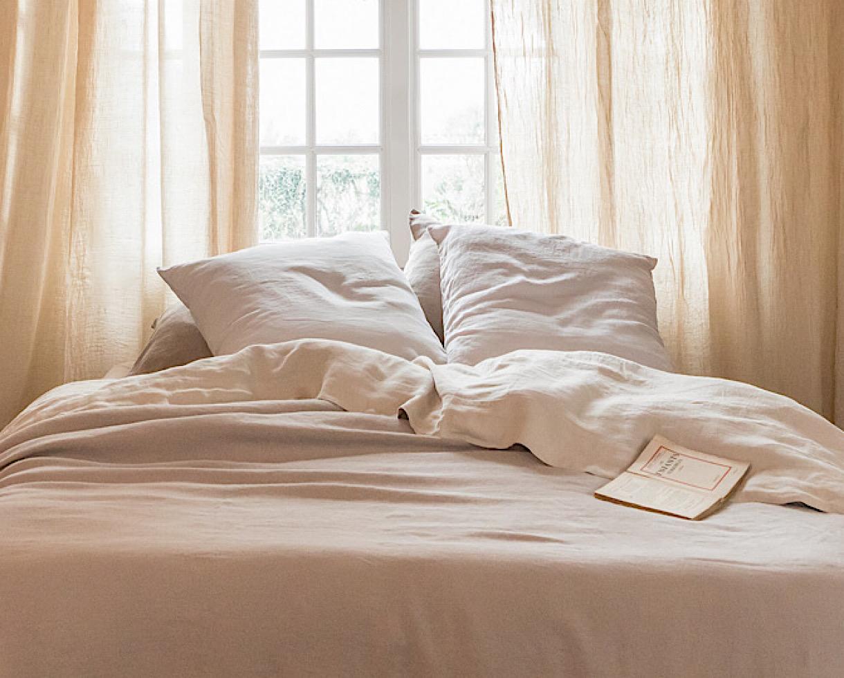 Housse de couette chanvre pur Argile - Couleur Chanvre