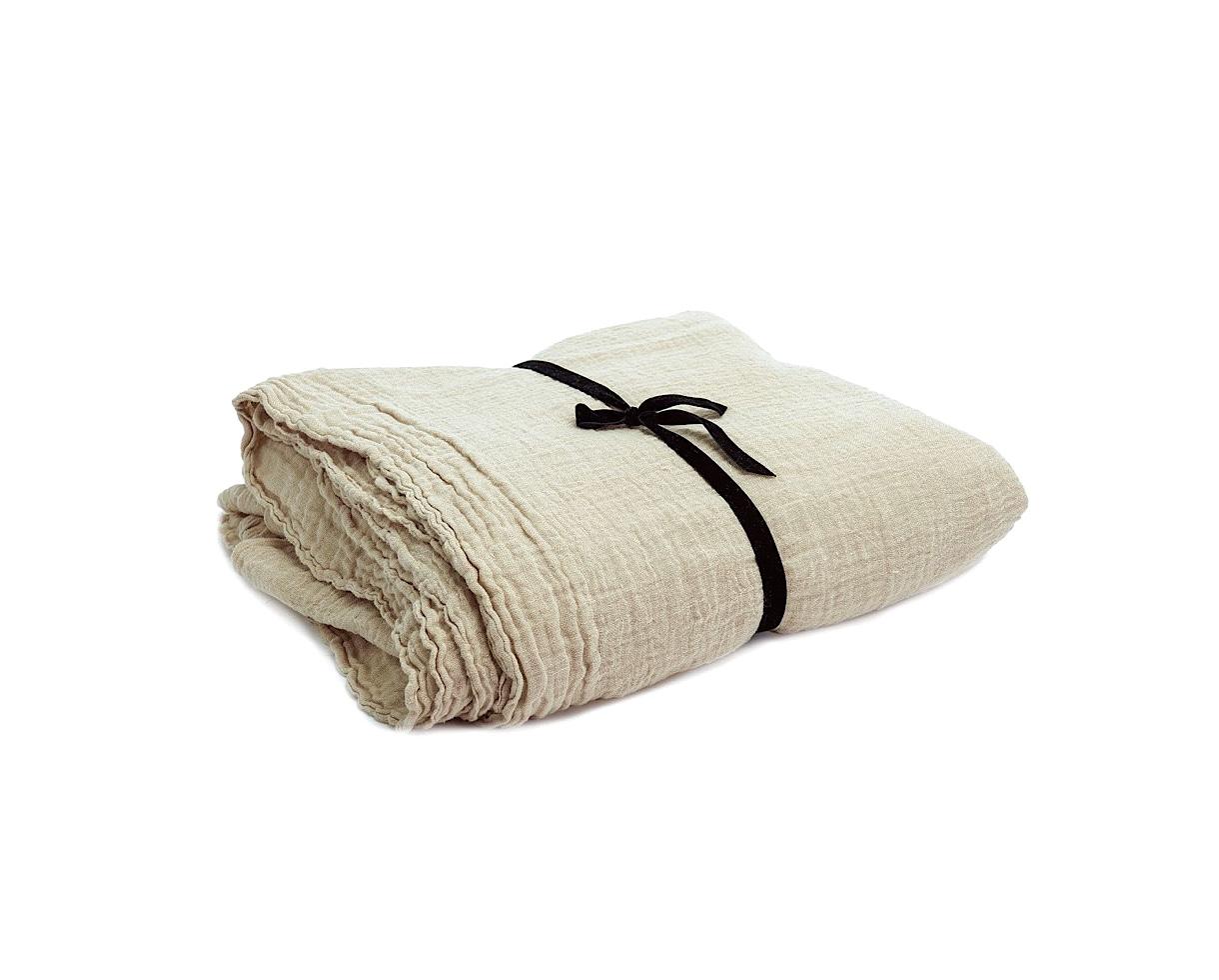 Gauze curtain Clay - Couleur Chanvre