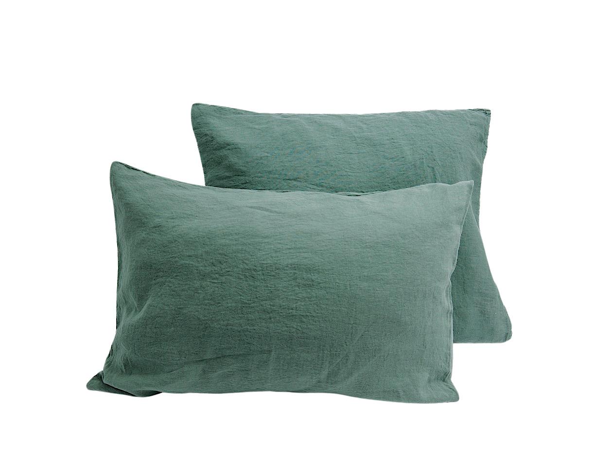 Taie d'oreiller chanvre pur Jade - Couleur Chanvre