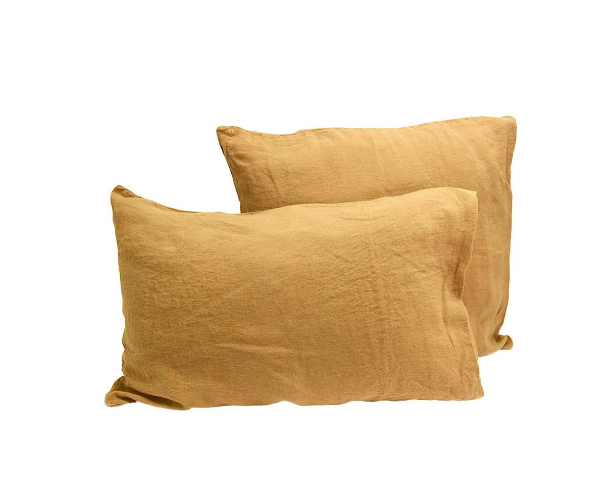 Pure hemp pillowcase Cumin - Couleur Chanvre