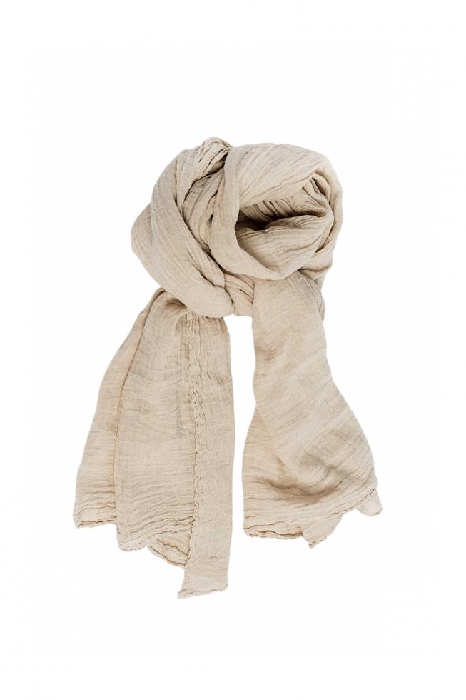 Hemp shawl Clay - Couleur Chanvre