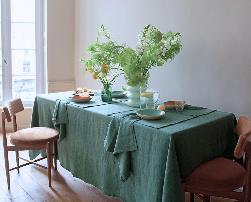 Linen tablecloth - Couleur Chanvre