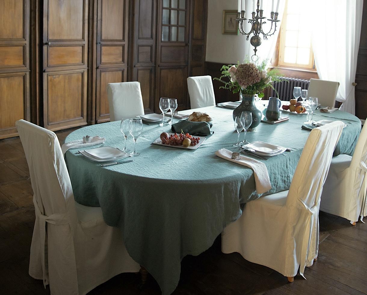 Nappe en lin Jade - Couleur Chanvre