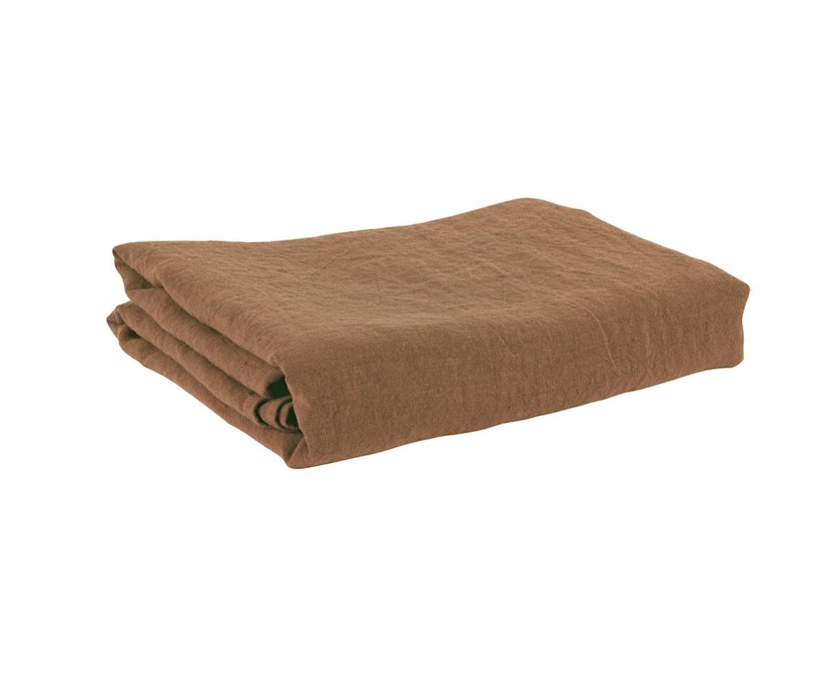 Nappe en lin Camel - Couleur Chanvre