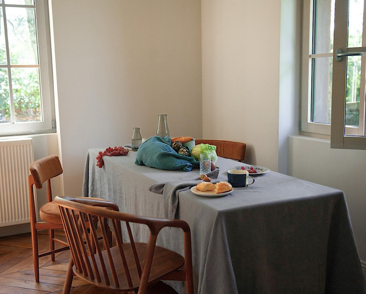 Linen tablecloth Halong Bay - Couleur Chanvre