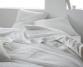 Drap plat en lin 100% Blanc de chaux - Couleur Chanvre