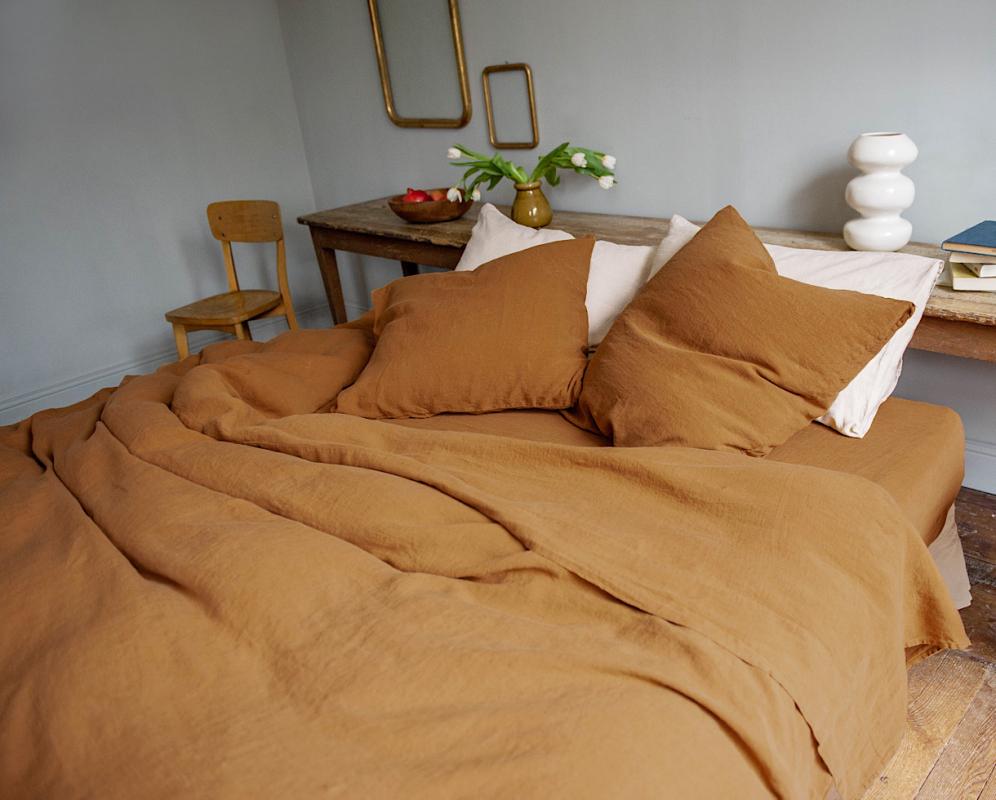 Linen flat sheet - Couleur Chanvre