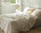 Housse de couette en lin 100% Blanc de chaux - Couleur Chanvre