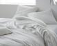 Linen pillowcase White Limestone - Couleur Chanvre