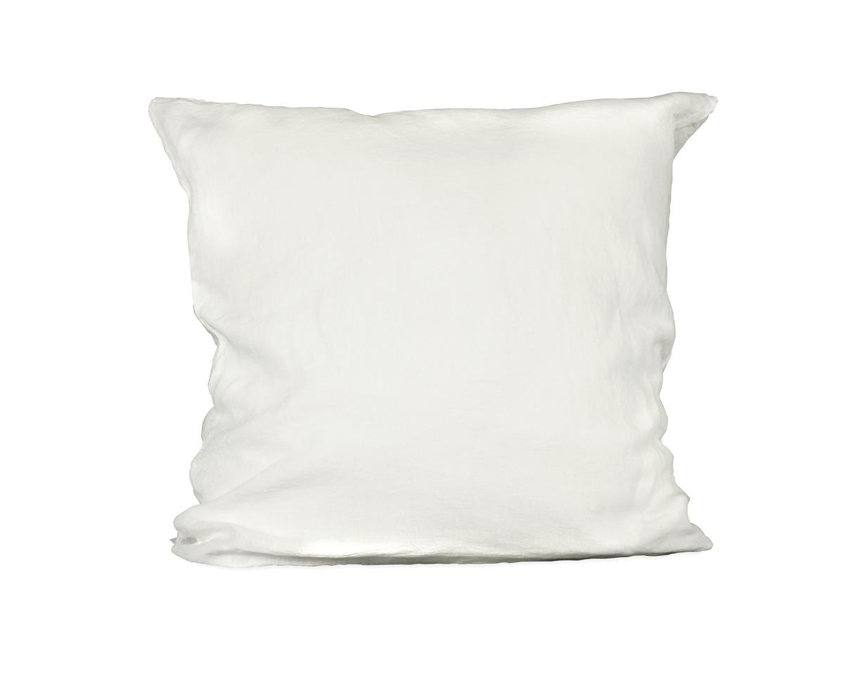 Funda de almohada en lino Blanco de cal - Couleur Chanvre
